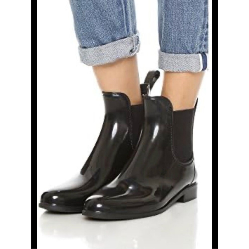 Sam Edelman Glossy Black Rain boots
